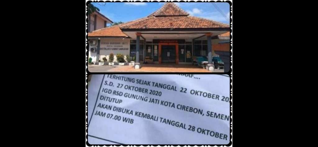 Puluhan Karyawan Kamar Bedah RS Gunung Jati Dikabarkan Positif Covid-19, IGD Ditutup Sementara Puluhan Karyawan Kamar Bedah RS Gunung Jati Dikabarkan Positif Covid-19, IGD Ditutup Sementara