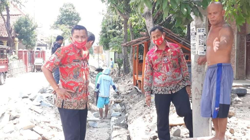 Pemdes Gembongan Mekar Bangun SPAL dari Bangub Jabar 2020