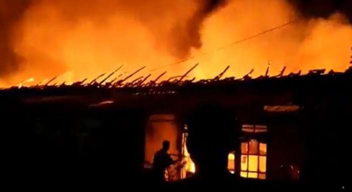 Asrama Mako Brimob Kebakaran