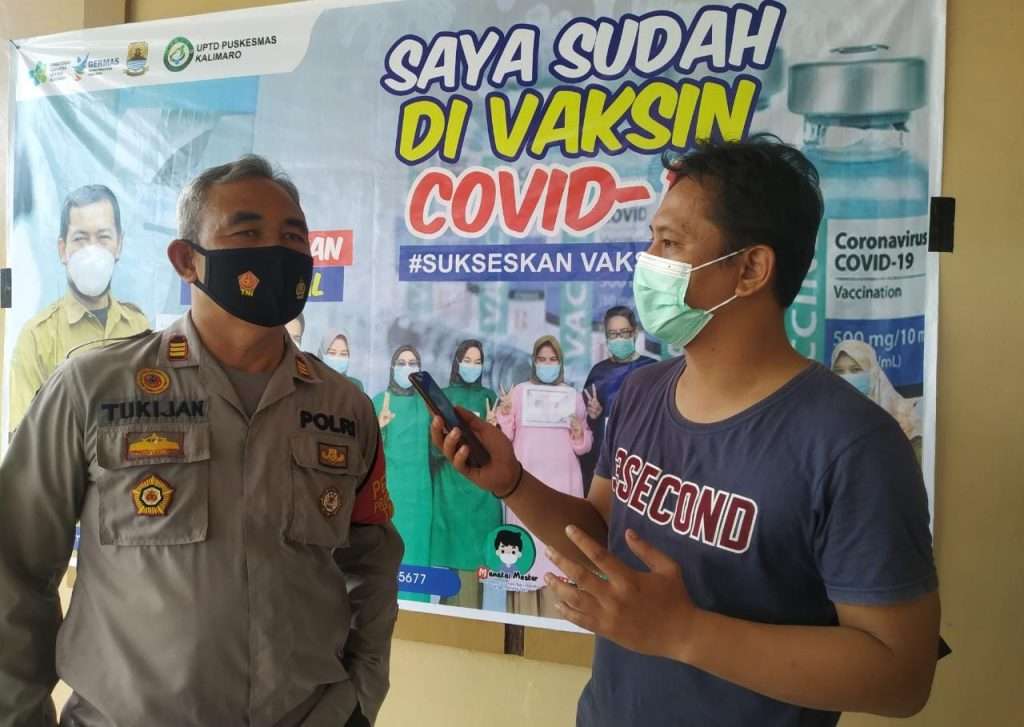 Monitoring Polsek Gebang - Polresta Cirebon, Pastikan Vaksinasi Tepat Sasaran
