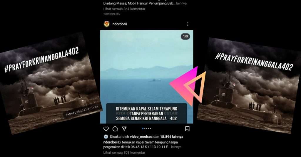 Geger KRI 402 Mengapung Di Permukaan Laut, Ternyata.. Geger KRI 402 Mengapung Di Permukaan Laut, Ternyata..