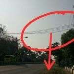 Kabel PLN Melintang Di Pantura Losari Tak Dijaga, Pemotor Celaka!