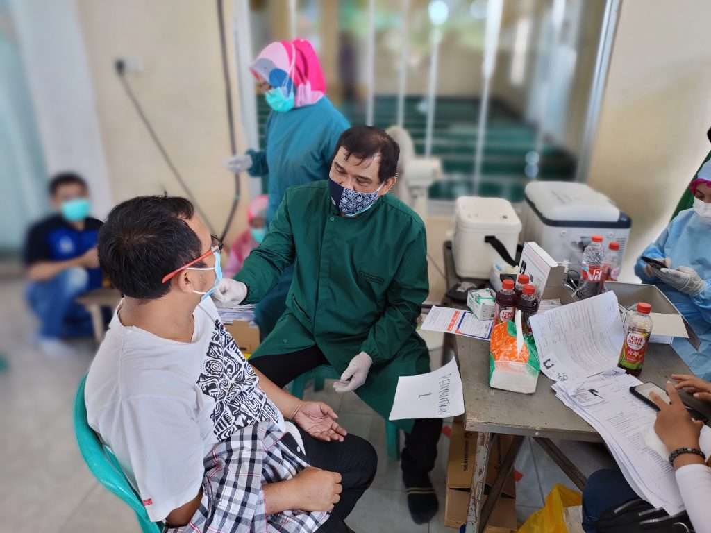 Satgas Covid -19 Sukatani Gelar Vaksin Massal di Sukarukun Satgas Covid -19 Sukatani Gelar Vaksin Massal di Sukarukun