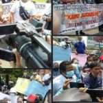 Jurnalis Karawang Gelar Aksi "Penjarakan Si Momo Penghina Profesi Wartawan"