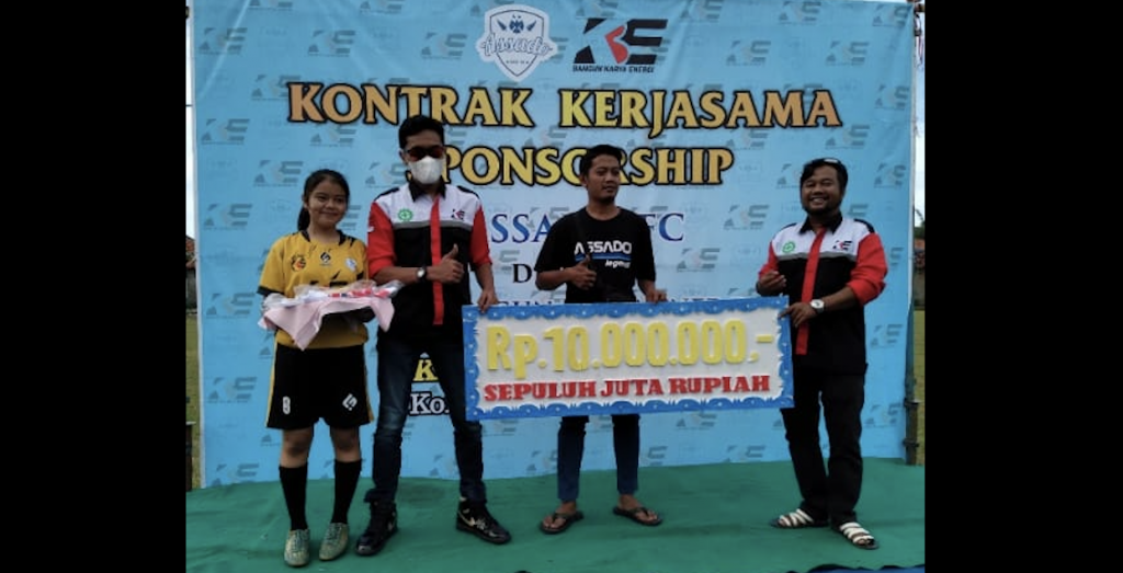 Mantap! ASSADO FC Teken Kontrak Sponsor Dengan PT BKE - Cilacap