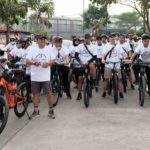 Rangkaian Hari Bakti Masyarakat Ke-58 Lapas Kelas IIA Cikarang Laksanakan Giat Funbike Bersama Forkopimda