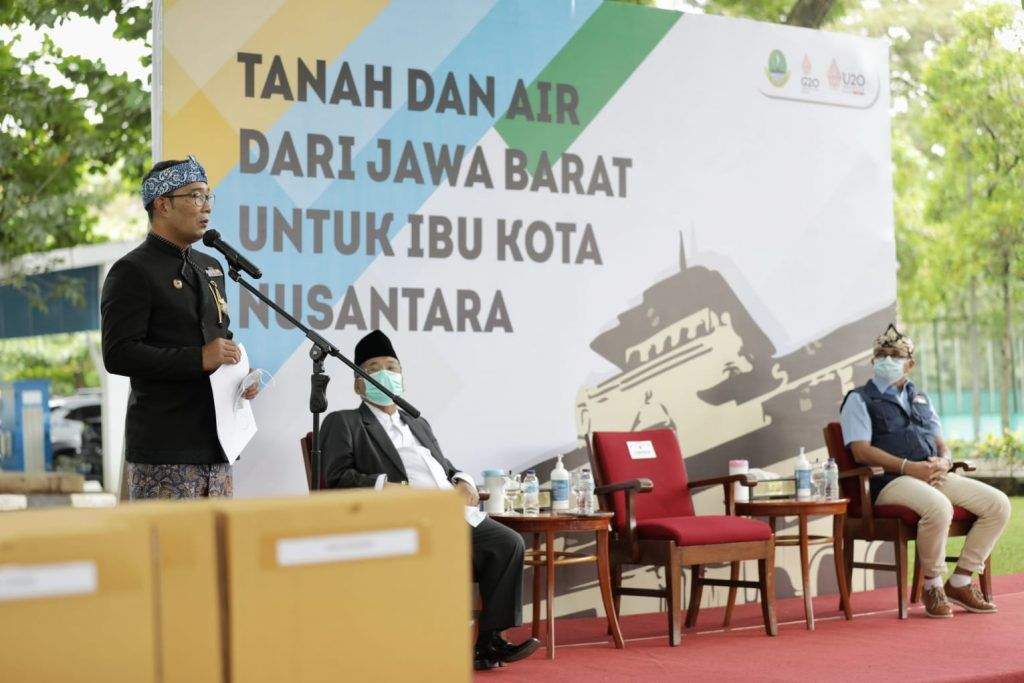 Jabar Berhasil Himpun Tanah dan Air untuk Pembangunan IKN