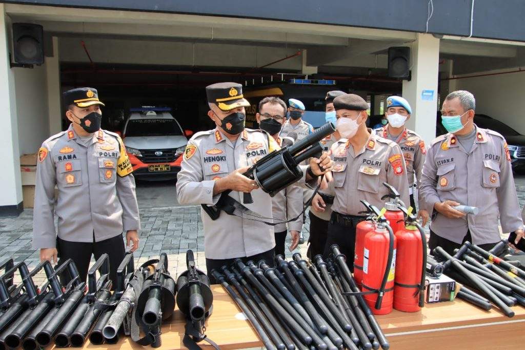 Kapolres Metro Bekasi Kota Cek Persiapan Kelengkapan Jelang Mudik 2022