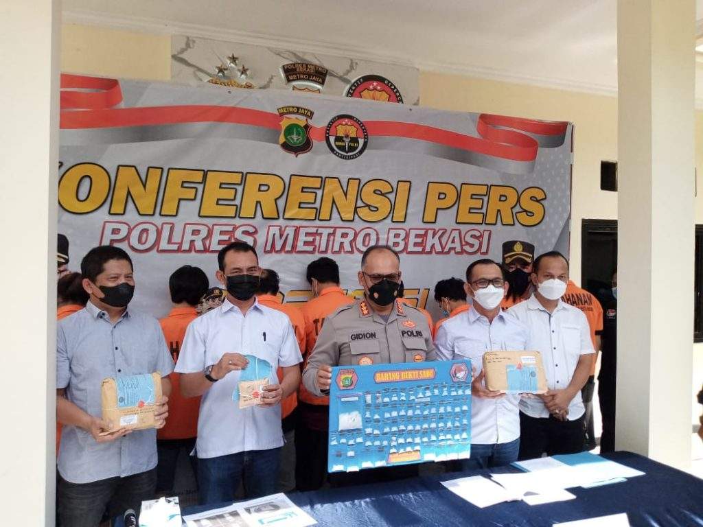 11 Kurir Narkoba Ditangkap Satres Narkoba Polres Metro Bekasi