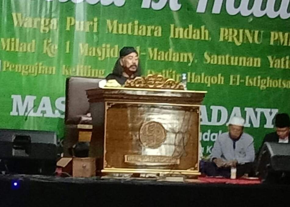 Milad Pertama Masjid Al Madany Perum Puri Mutiara Indah Dihadiri KH Syarif Rahmat