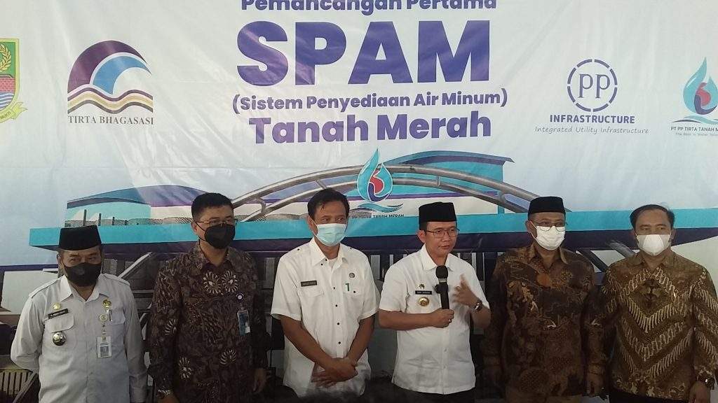 Pemancangan SPAM, Bupati Bekasi Berikan Apresiasi Serta Bahas Problem dan Solusi Air Bersih
