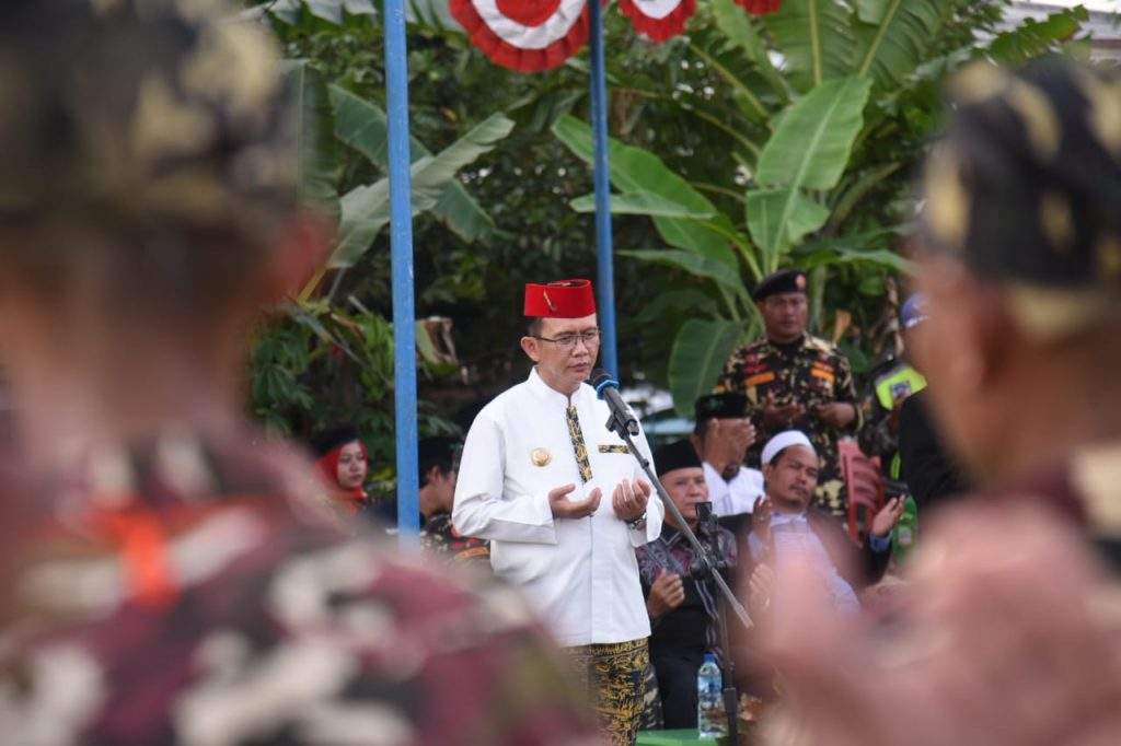 Pimpin Upacara Pembaretan, Pj. Bupati Bekasi Pastikan Banser Jadi Garda Terdepan Keutuhan NKRI