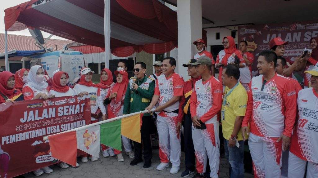 Meriahkan HUT RI ke 77, Kecamatan Sukatani Gelar Kegiatan Jalan Sehat Bareng Warga Meriahkan HUT RI ke 77, Kecamatan Sukatani Gelar Kegiatan Jalan Sehat Bareng Warga