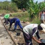 Banprov Jabar 2022, Pemdes Ciledug Wetan Bangun Jalan Rabat Beton Ratusan Meter