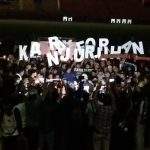 Ratusan Supporter Bola Di Cikarang 'Pray For Kanjuruhan' Bareng Polrestro Bekasi