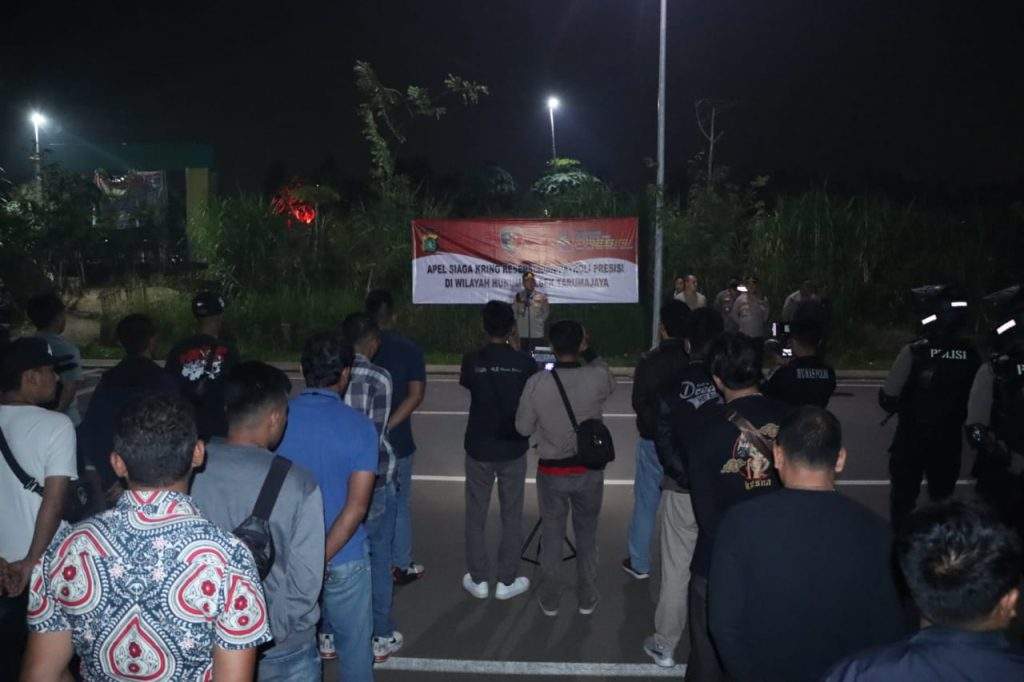 Polres Metro Bekasi Gelar Apel Kring Serse di Tarumajaya