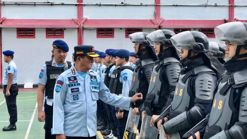 Lacika dan Lapas Serta Bapas Bekasi Laksanakan Apel Siaga Nataru 2022
