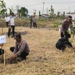 Sukseskan Program Kapolri, Polsek Gebang Tanam Ratusan Bibit Pohon