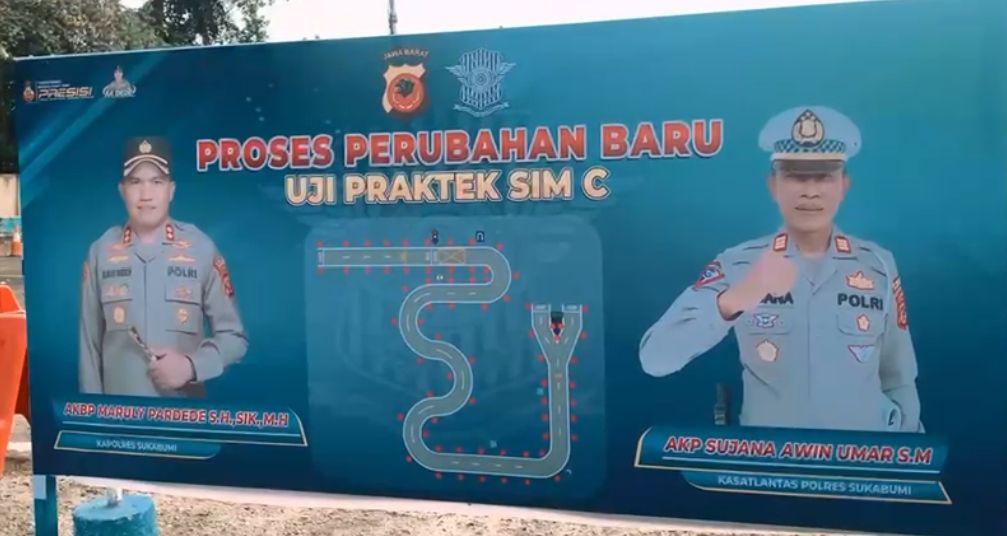 Polres Sukabumi Permudah Ujian SIM, “Skema Angka 8 Diganti Huruf S”