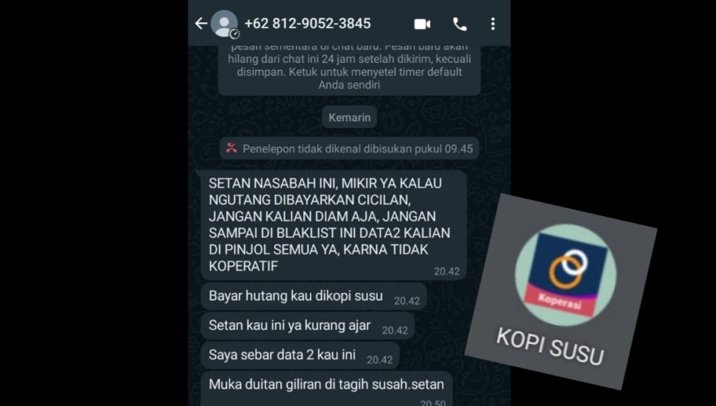 Pinjol Ilegal "Kopi Susu" Penagihannya Kasar & Bunganya Mencekik