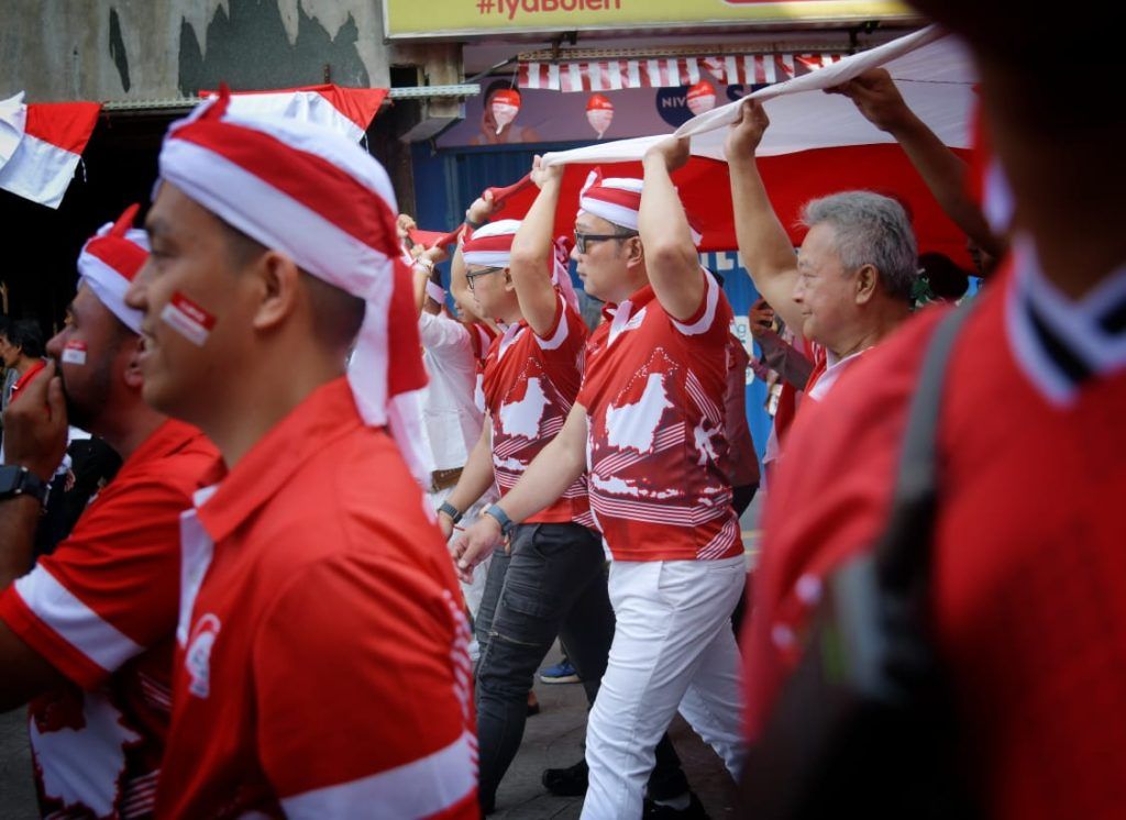 Festival Merah Putih, Ridwan Kamil Gabung Mengarak Bendera