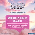 Nabung di bank bjb Bisa Dapat Tiket Konser LaLaLa Festival Gratis, Begini Caranya