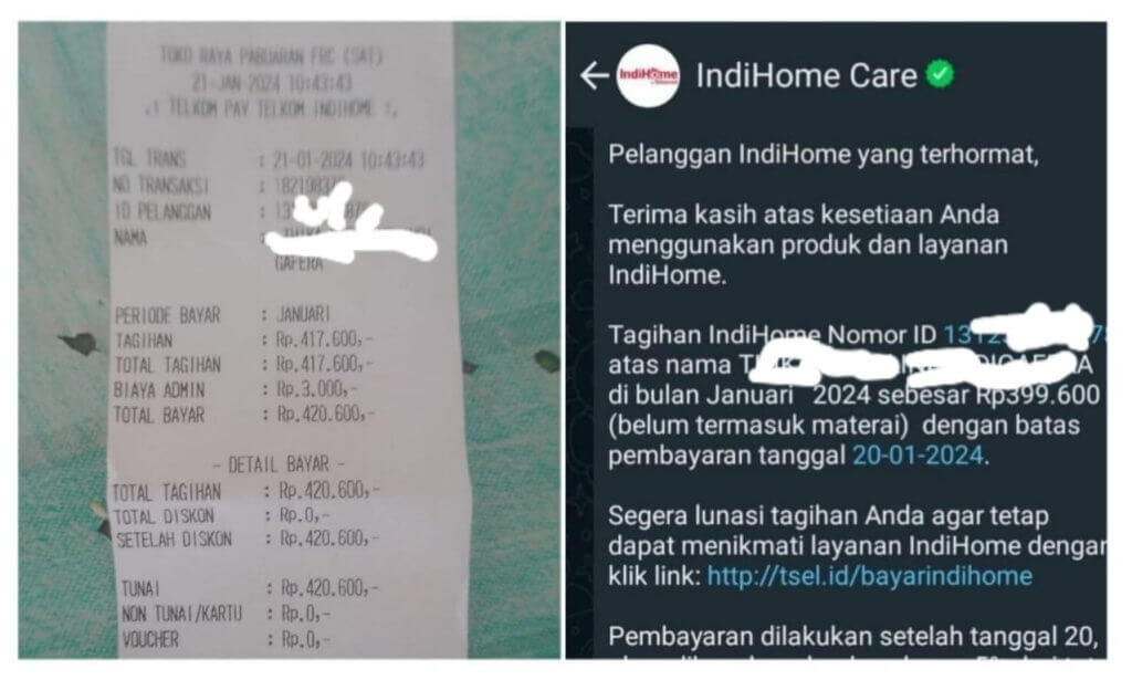 Pelanggan Indihome Keluhkan Tarif Naik dan Muncul 'Biaya Siluman' Saat Bayar
