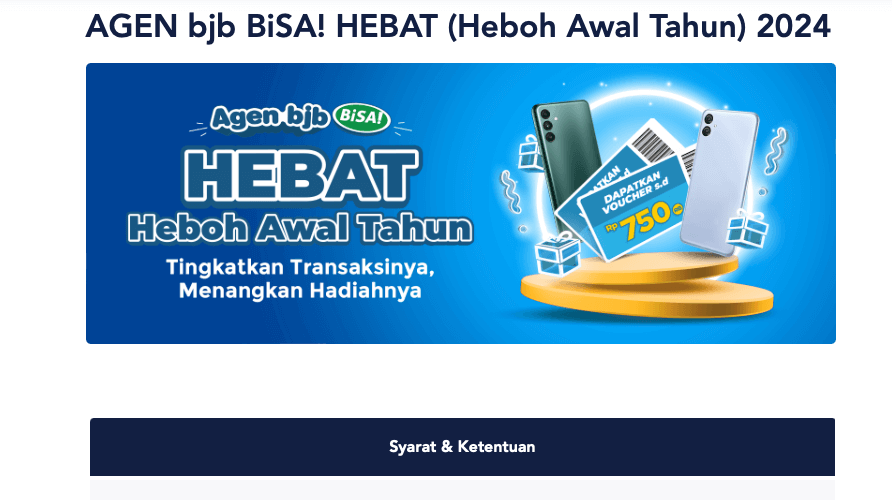 "AGEN bjb BiSA! HEBAT" Gebrakan Awal Tahun bank bjb untuk Para Agen