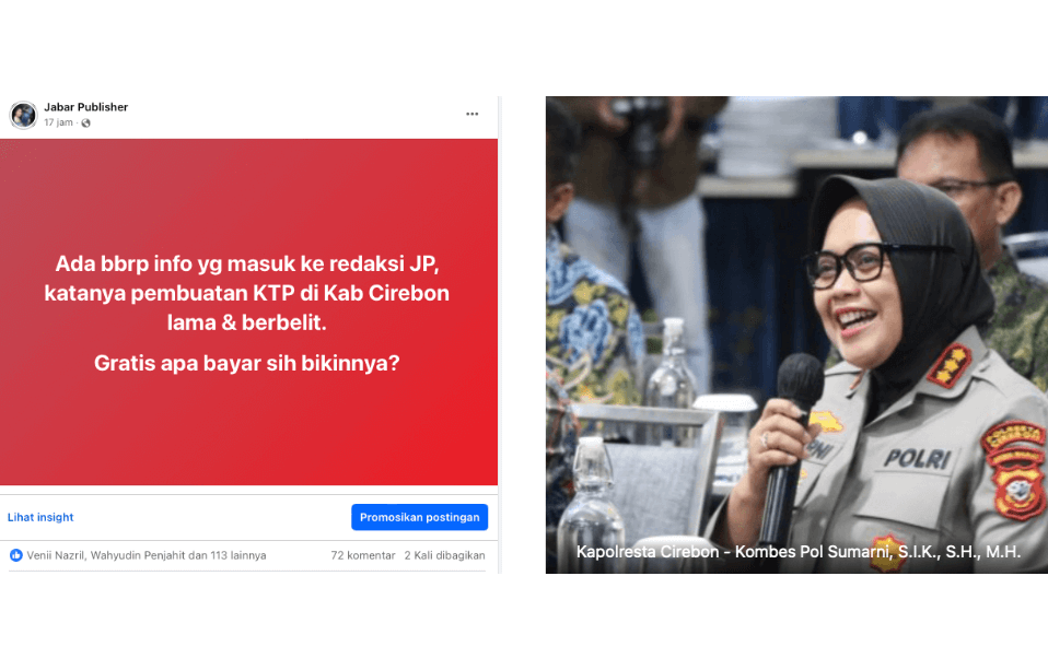 Ramai Komentar Soal Sulitnya Bikin KTP, Kapolresta Cirebon Turunkan Tim Saber Pungli Ramai Komentar Soal Sulitnya Bikin KTP, Kapolresta Cirebon Turunkan Tim Saber Pungli