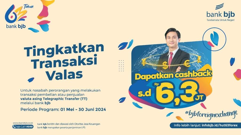 bank bjb Hadirkan Promo Cashback bjb Foreign Exchange