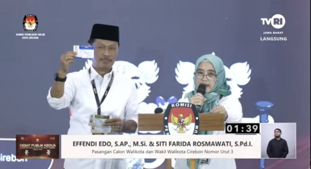 KPU Kota Cirebon Tegaskan Aksi Paslon 03 Tunjukkan "Kartu Idola" Bukan Pelanggaran