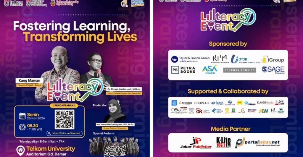 Tel-U Open Library Gelar Literacy Event 2024, Angkat Tema "Fostering Learning, Transforming Lives"