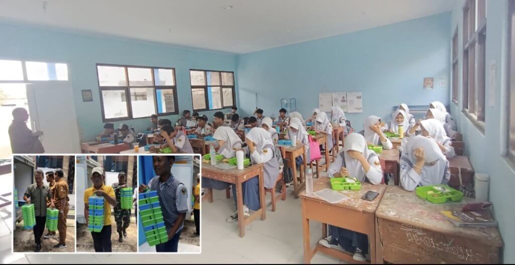 Program Makan Bergizi Gratis di SMPN 1 Babakan - Cirebon Mulai Bergulir