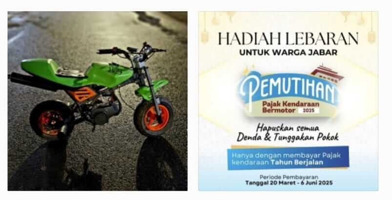 Pemdaprov Jabar Hapus Tunggakan Pajak Kendaraan Bermotor