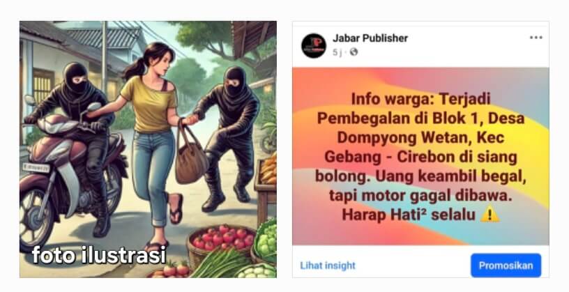 Dua Begal Bertato Beraksi di Dompyong Wetan, Korbannya Ibu-Ibu