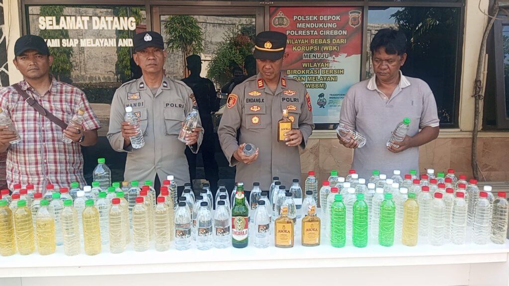 Polsek Depok Gelar Ops Pekat, 420 Botol Miras Berhasil Diamankan dalam Sepekan