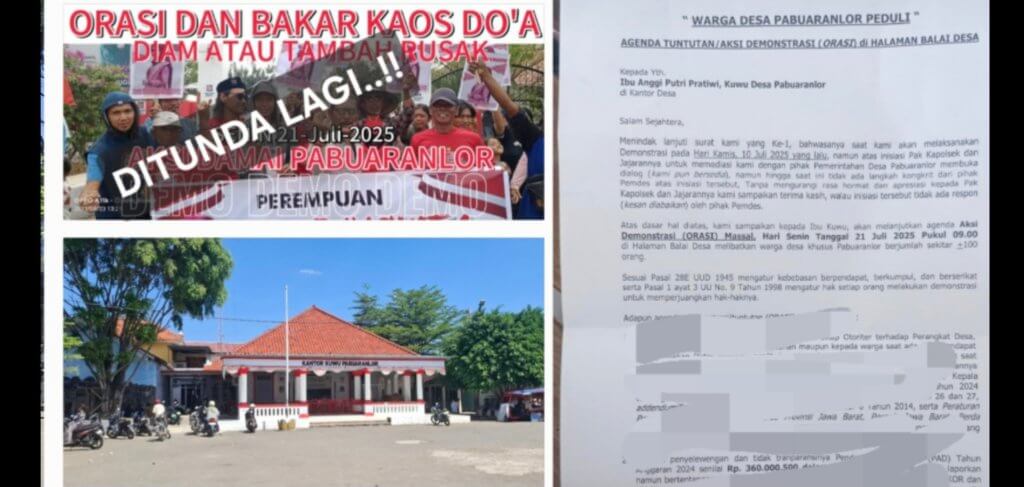Rencana Demo di Pabuaran Lor Batal Digelar Hari Ini, Pemdes Tegaskan Tak Ada Massa Tandingan