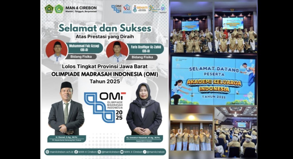 MAN 4 Cirebon Raih Dua Penghargaan Bergengsi di Tahun 2025