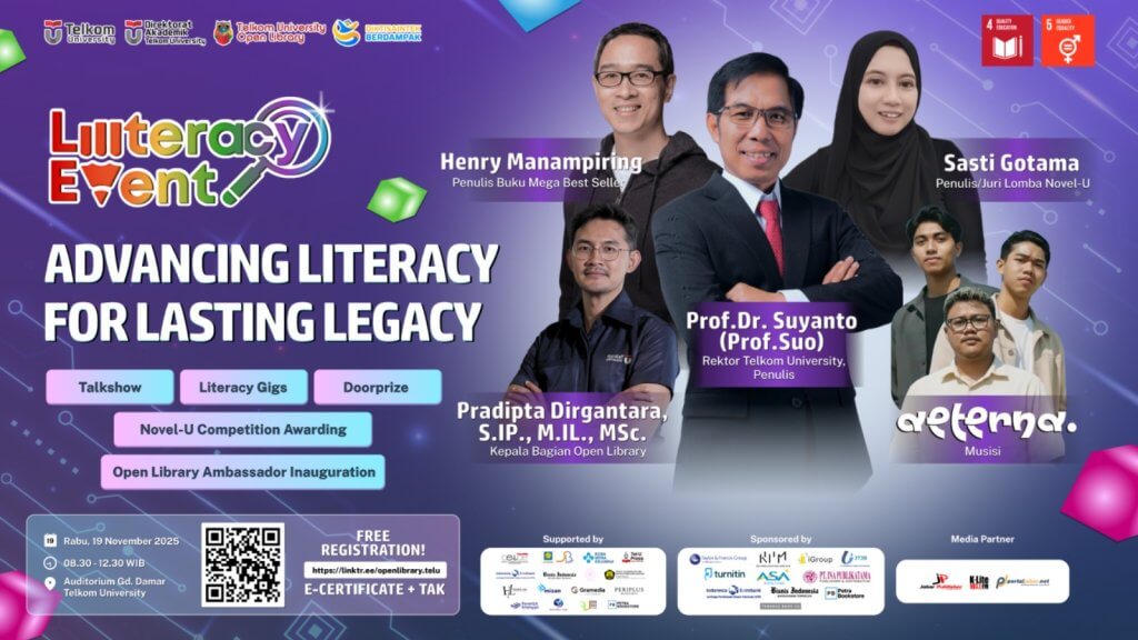 Open Library Telkom University Gelar Acara Puncak Literacy Event 2025: “Advancing Literacy for Lasting Legacy”