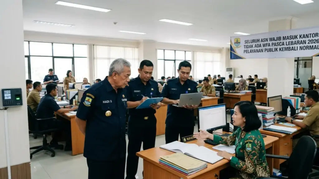 Hari pertama ASN masuk kerja