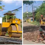Perbaikan jalan rusak cirtim