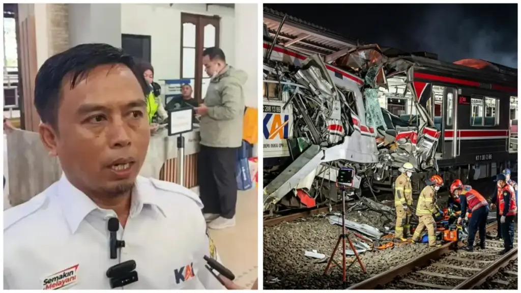Crane dan alat berat dikirim untuk bantu evakuasi kereta api di Bekasi timur