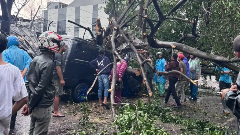 Cuaca Ekstrem Terjang Jawa Barat: Dua Warga Tewas Tertimpa Pohon di Bandung dan Cianjur Cuaca ekstrim jabar