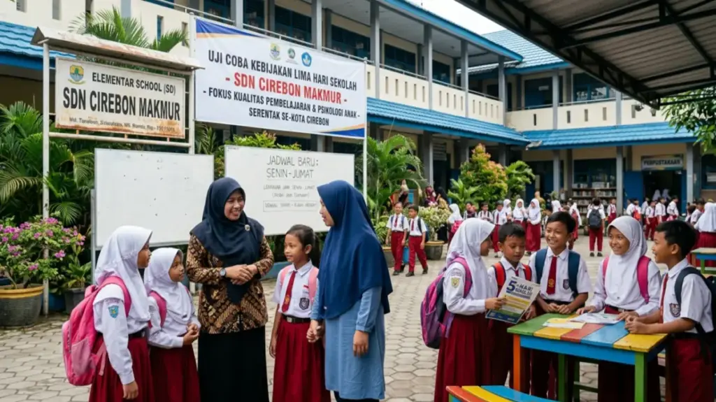 Ujicoba 5 hari belajar Disdik kota cirebon