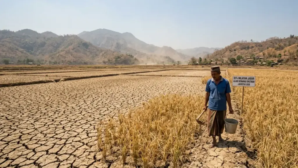 BMKG Peringatkan Jawa Barat Bakal Dilanda Kemarau Lebih Kering dan Panjang pada 2026 BMKG prediksi kemarau jabar