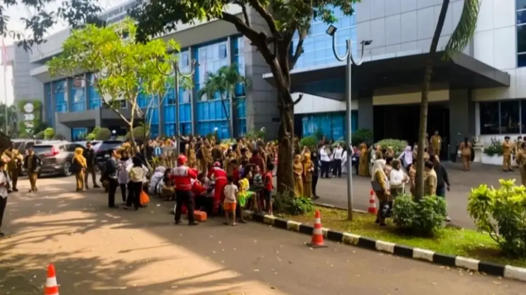 Kebakaran di gedung kemendagri