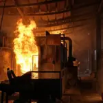 Kebakaran pabrik Briket di Plered, Cirebon