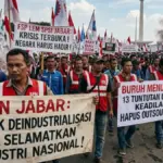Persiapan hari buruh di Jabar