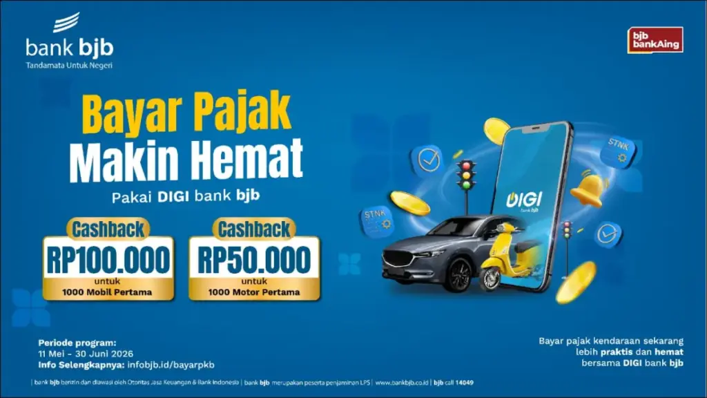 Cashback bayar pajak dari DiGi bjb