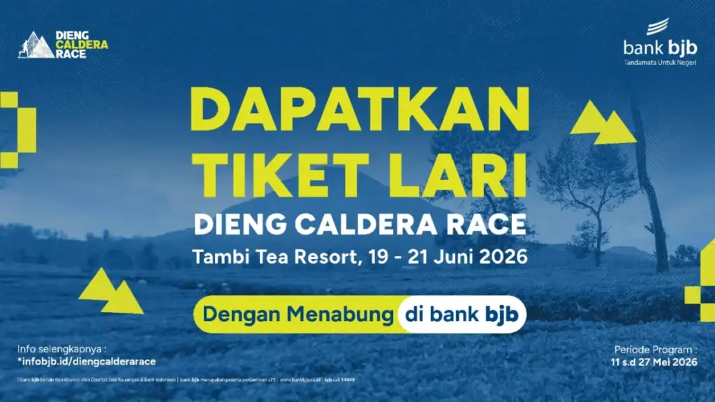 Menabung di bank bjb Bisa Dapat Kesempatan Ikut Dieng Caldera Race 2026 Program promosi bank BJB